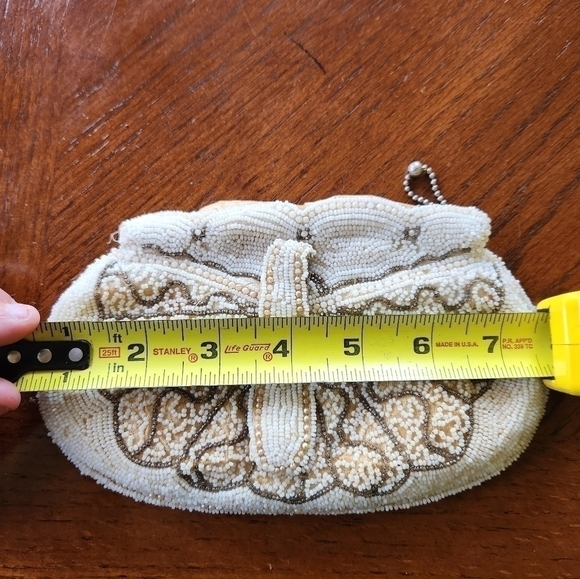 Vintage pearl beaded bag - Picture 9 of 9